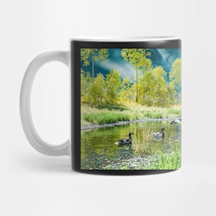 Mallard ducks in the lake Mug